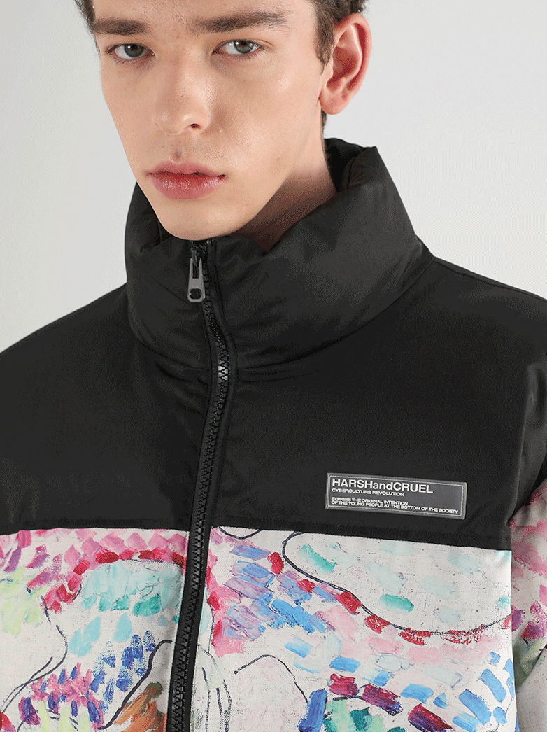 Harsh and Cruel Handpainted Divisionism Jacket