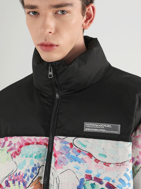 Harsh and Cruel Handpainted Divisionism Jacket