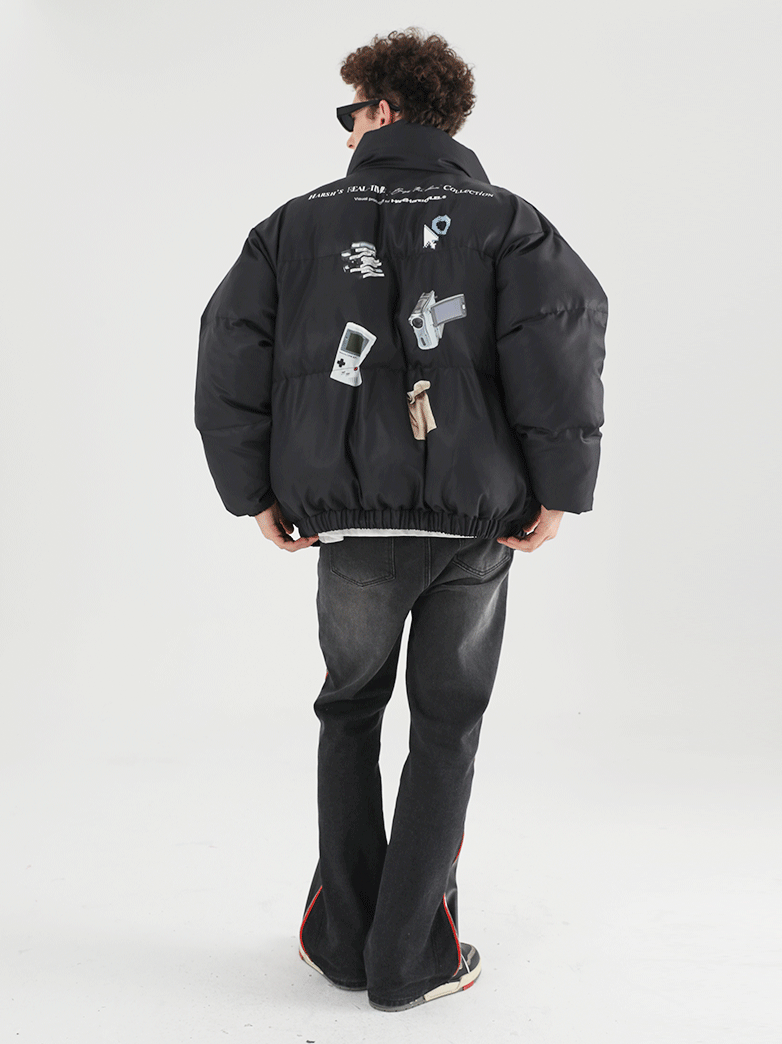 Harsh and Cruel Retro Nostalgia Printed Jacket