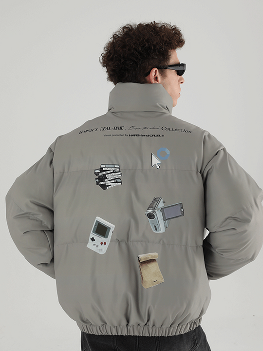 Harsh and Cruel Retro Nostalgia Printed Jacket