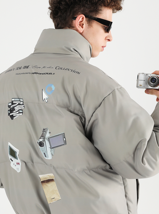 Harsh and Cruel Retro Nostalgia Printed Jacket