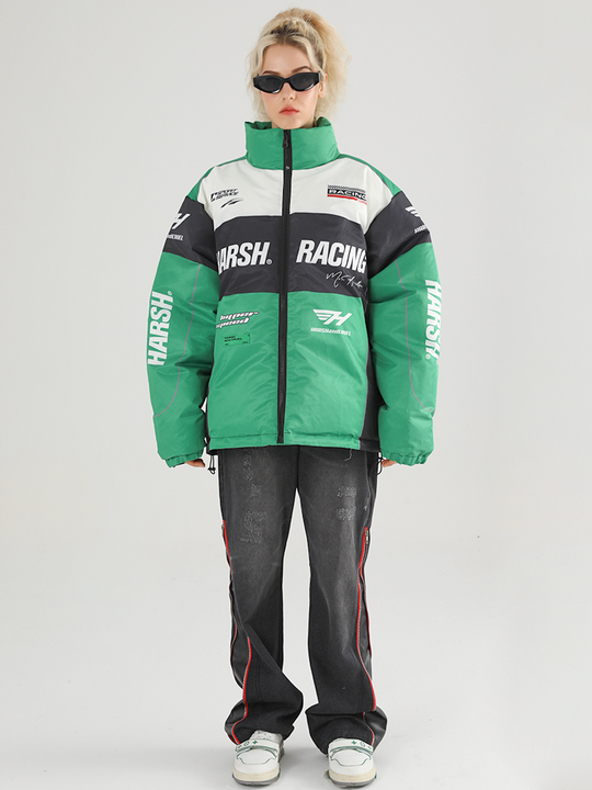 Harsh and Cruel Retro Motorcycle Racing Jacket