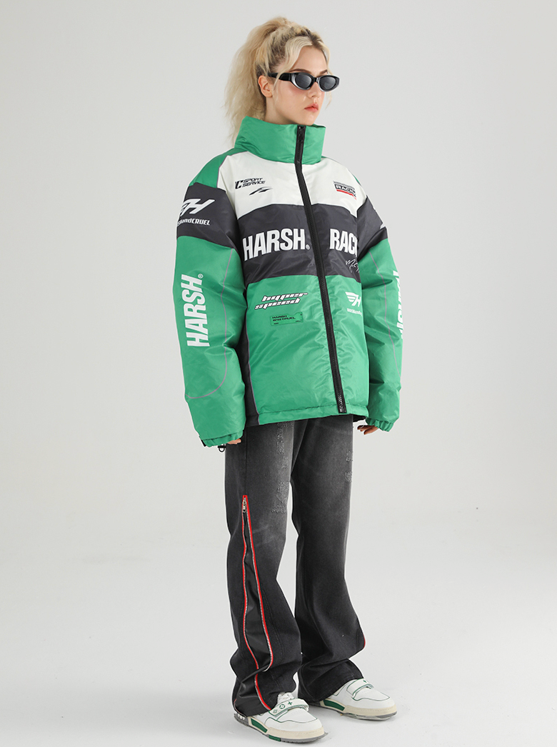 Harsh and Cruel Retro Motorcycle Racing Jacket