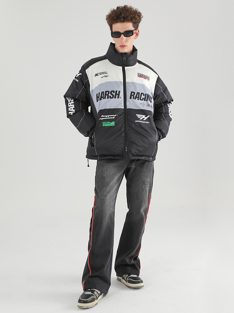 Harsh and Cruel Retro Motorcycle Racing Jacket