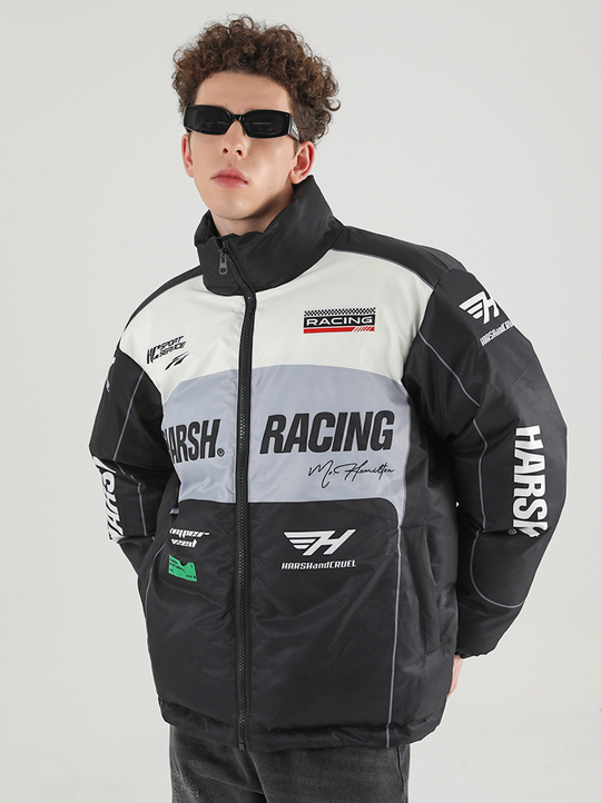 Harsh and Cruel Retro Motorcycle Racing Jacket