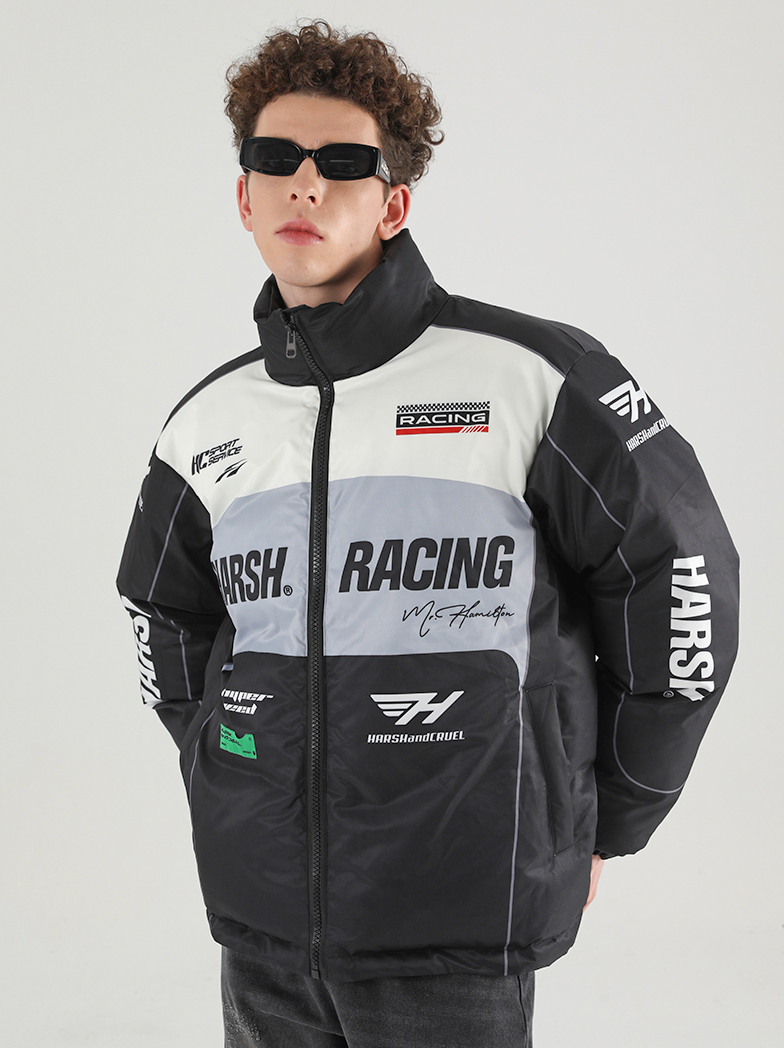 Harsh and Cruel Retro Motorcycle Racing Jacket – Face 3 Face