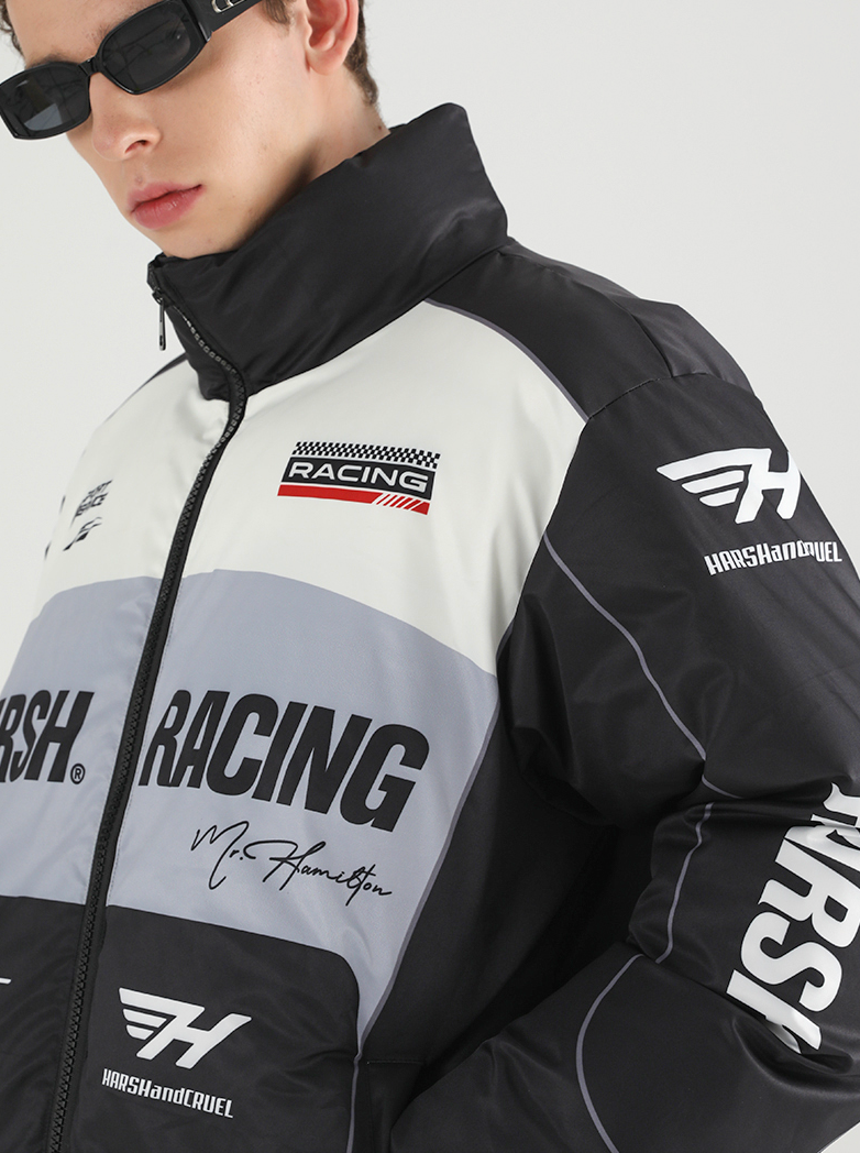 Harsh and Cruel Retro Motorcycle Racing Jacket