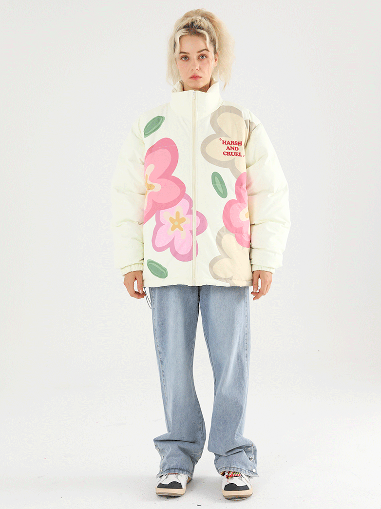Harsh and Cruel Cartoon Flowers Jacket