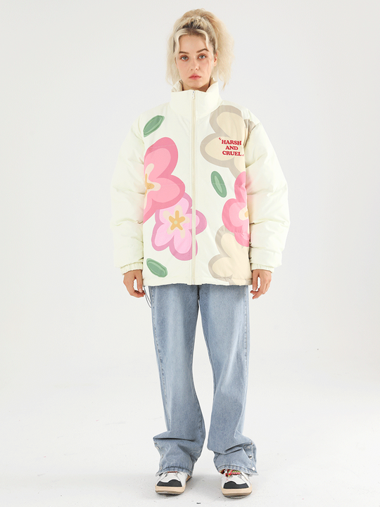 Harsh and Cruel Cartoon Flowers Jacket