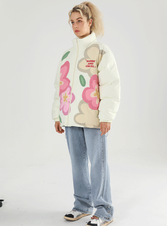 Harsh and Cruel Cartoon Flowers Jacket