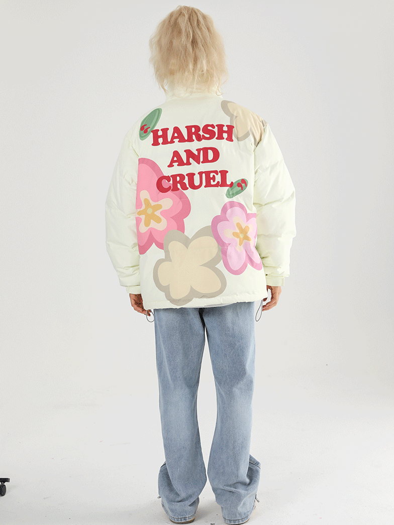 Harsh and Cruel Cartoon Flowers Jacket