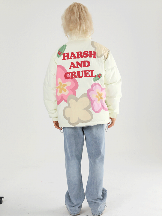 Harsh and Cruel Cartoon Flowers Jacket