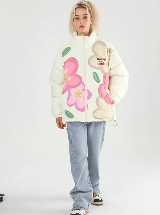 Harsh and Cruel Cartoon Flowers Jacket