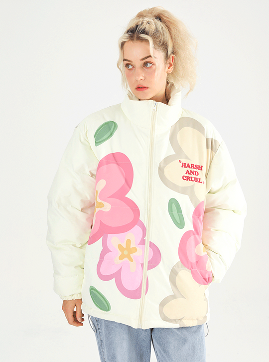 Harsh and Cruel Cartoon Flowers Jacket