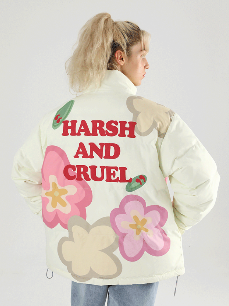 Harsh and Cruel Cartoon Flowers Jacket