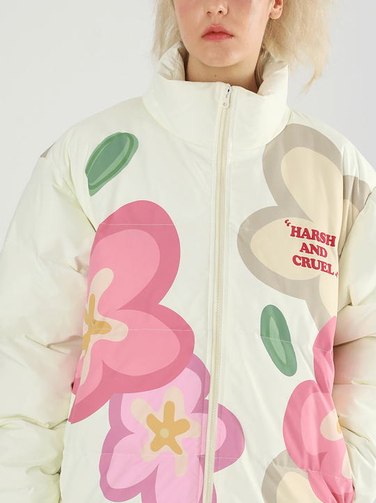 Harsh and Cruel Cartoon Flowers Jacket