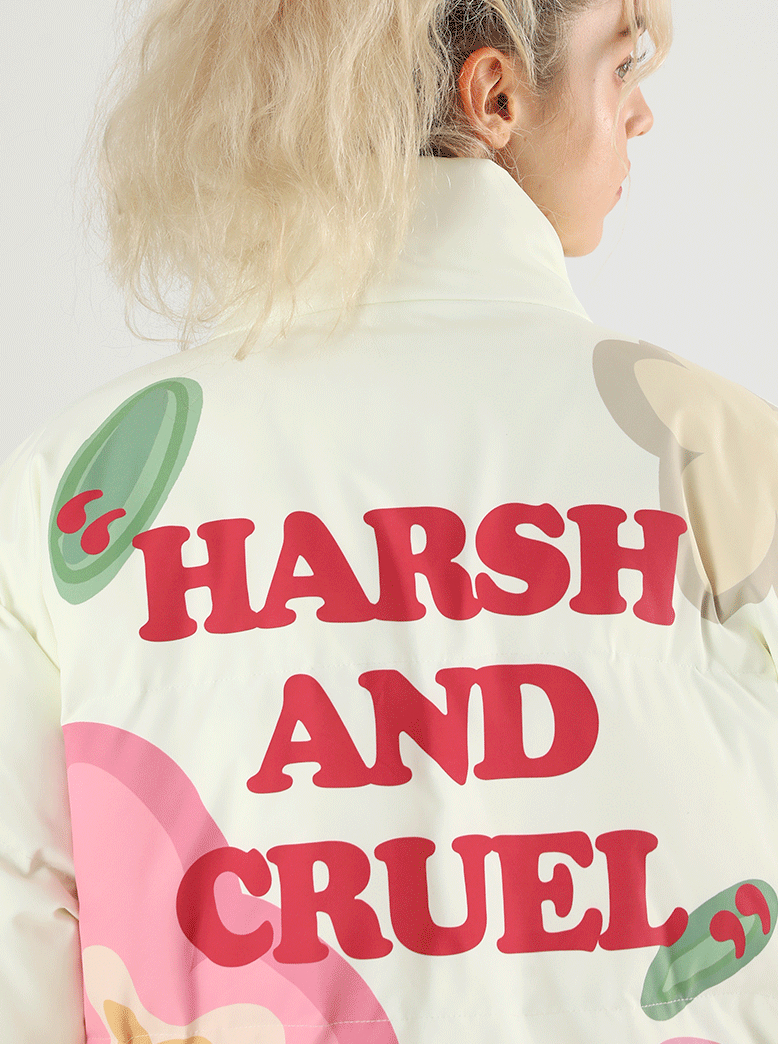 Harsh and Cruel Cartoon Flowers Jacket