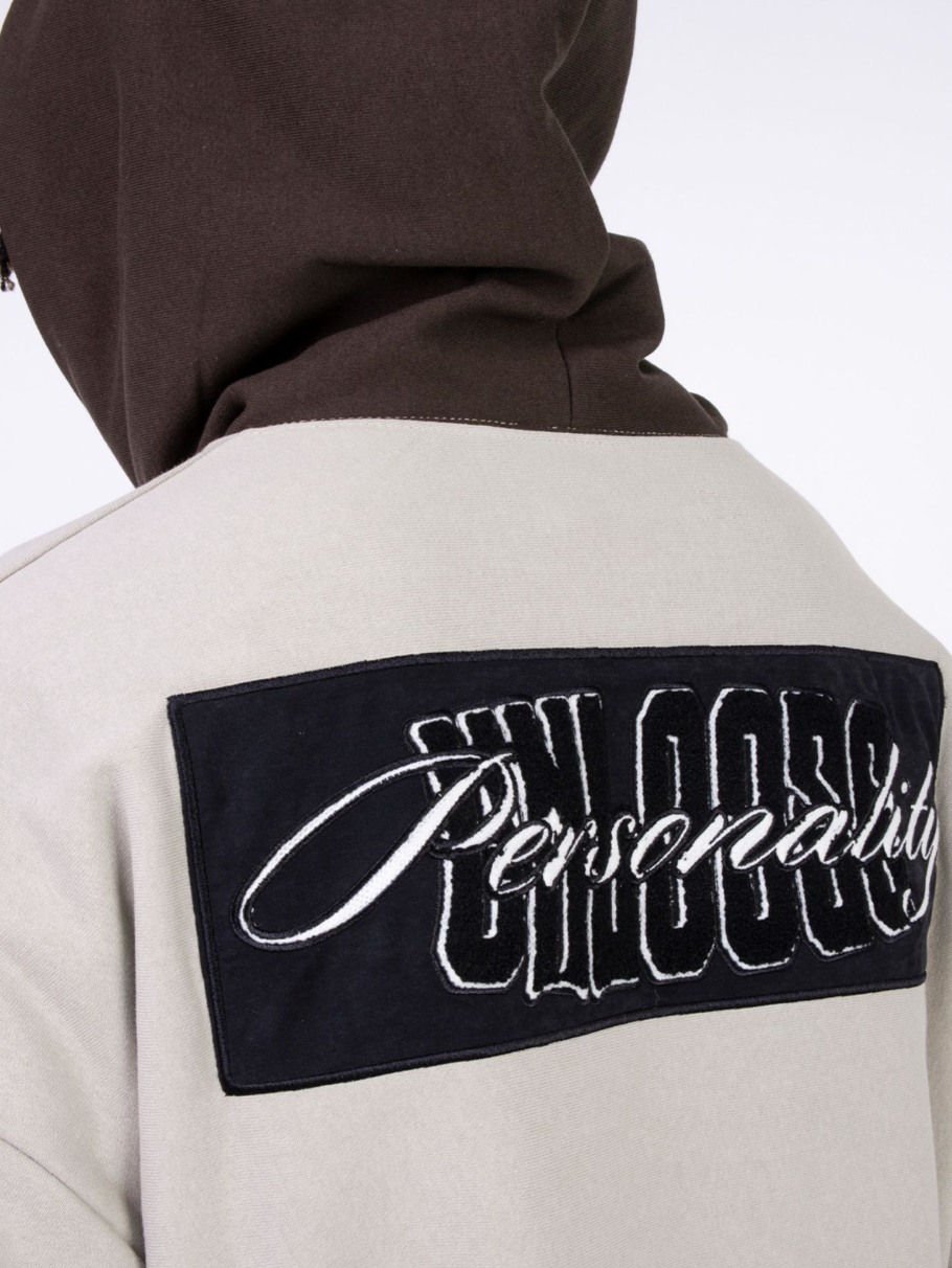 F3F Select Patchwork Patch Embroidery Pocket Hoodie
