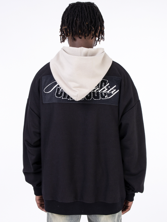 F3F Select Patchwork Patch Embroidery Pocket Hoodie