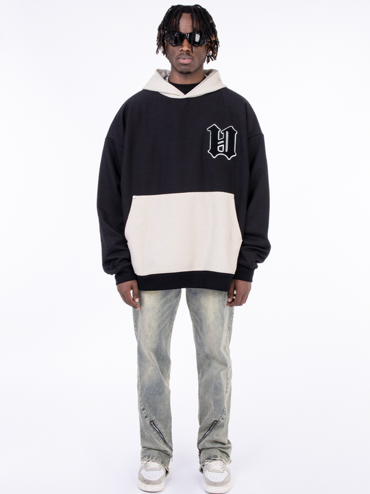 F3F Select Patchwork Patch Embroidery Pocket Hoodie