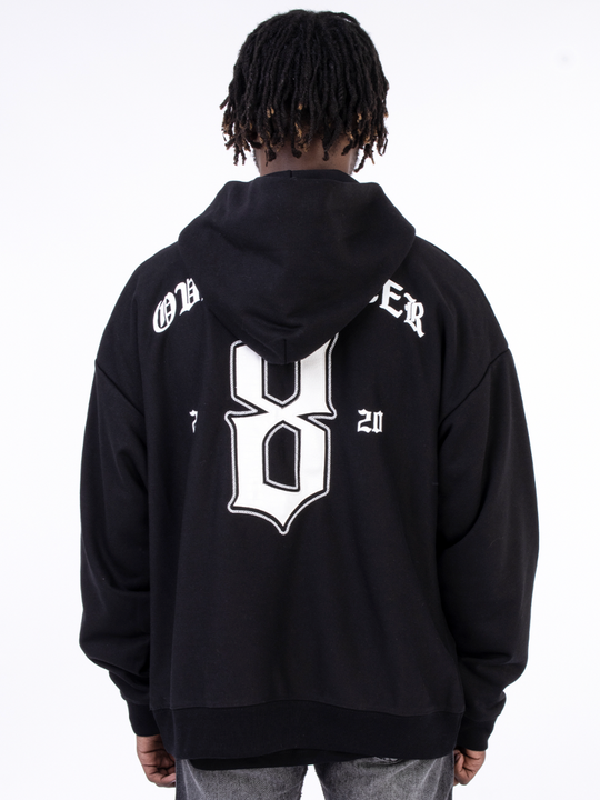 F3F Select Imitation Crocodile Leather Patch Hoodie
