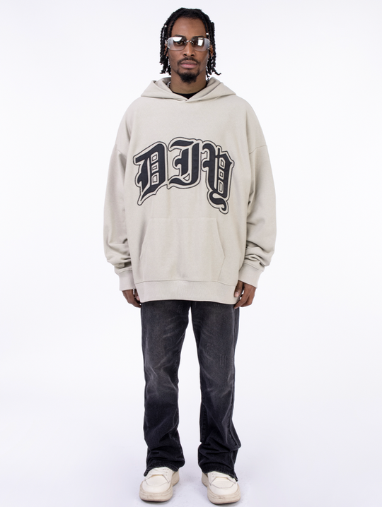 F3F Select Imitation Crocodile Leather Patch Hoodie