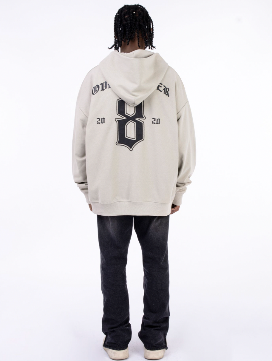 F3F Select Imitation Crocodile Leather Patch Hoodie