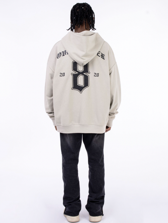 F3F Select Imitation Crocodile Leather Patch Hoodie