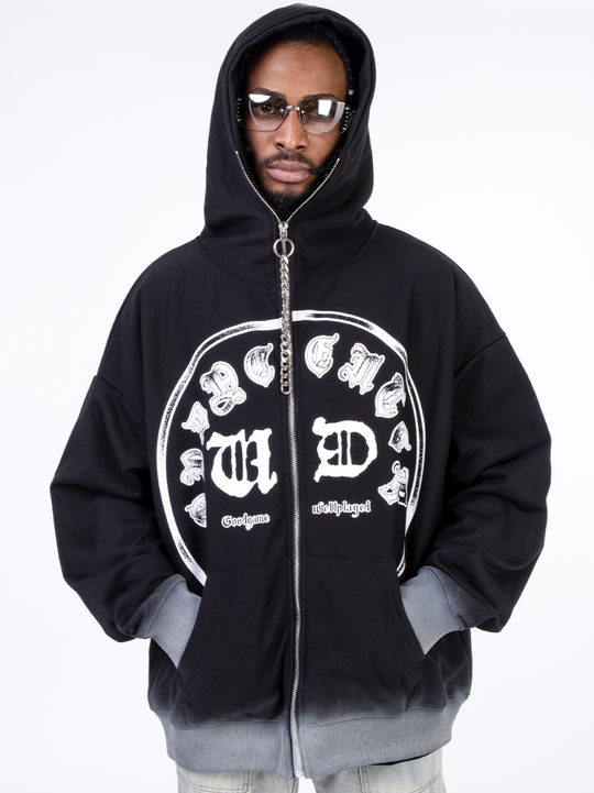 F3F Select Gothic Zip Hoodie