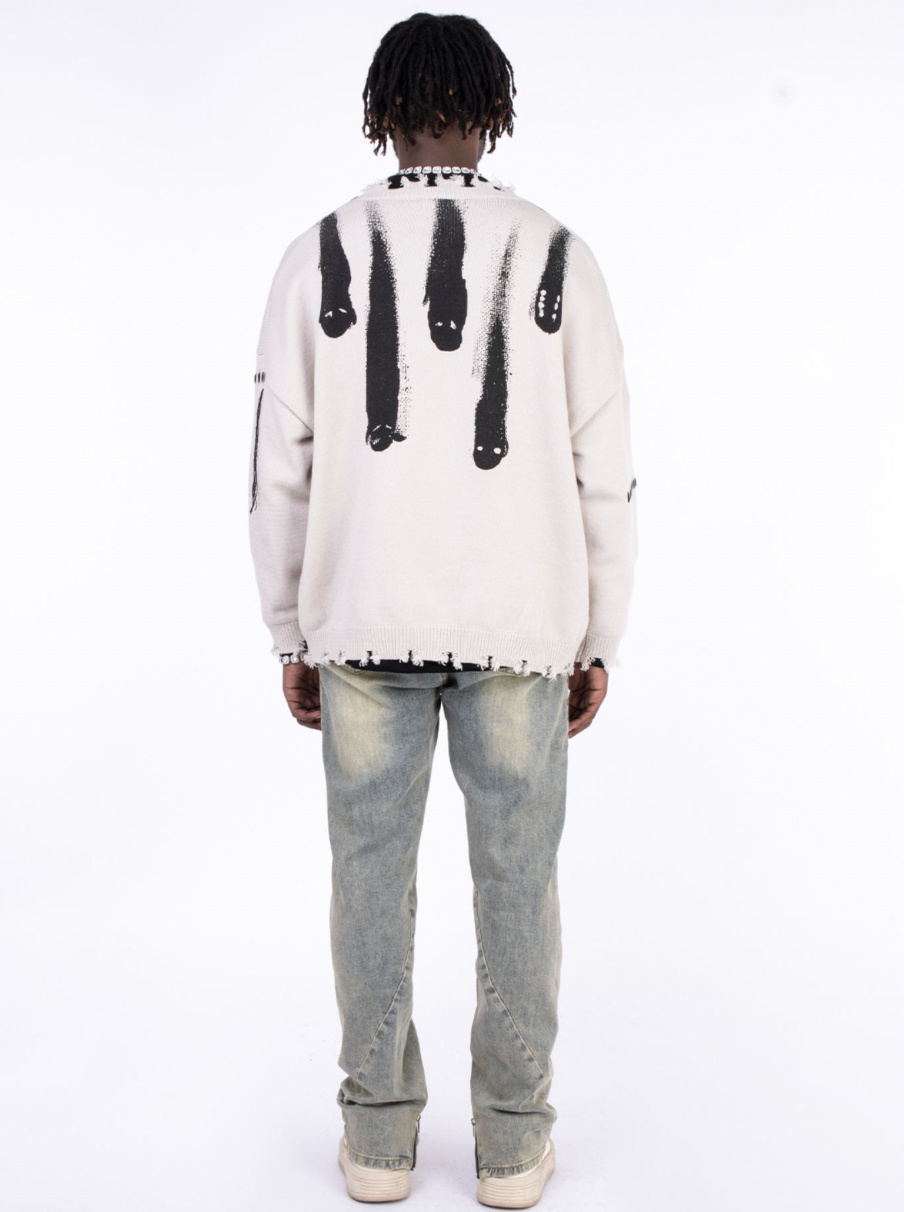 F3F Select Gradient Micro Flare Leg Zipper Jeans