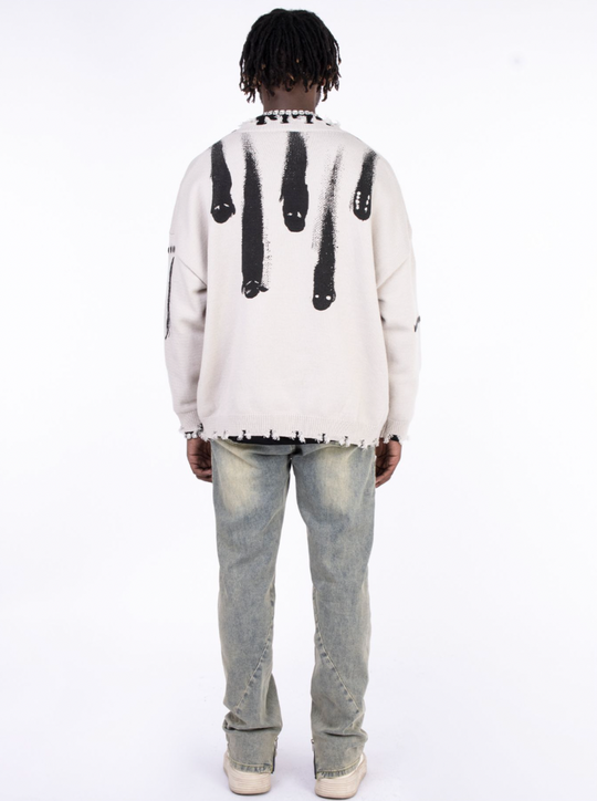 F3F Select Gradient Micro Flare Leg Zipper Jeans