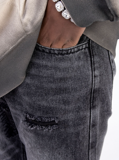 F3F Select Black And Gray Washed Jeans