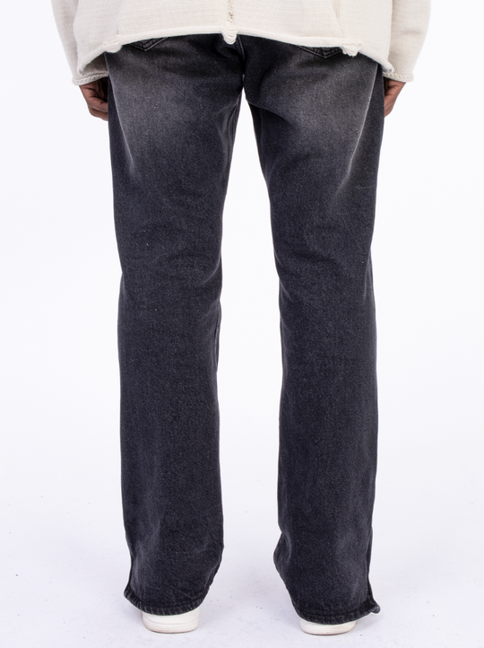 F3F Select Washed Gradient Leg Zipper Jeans