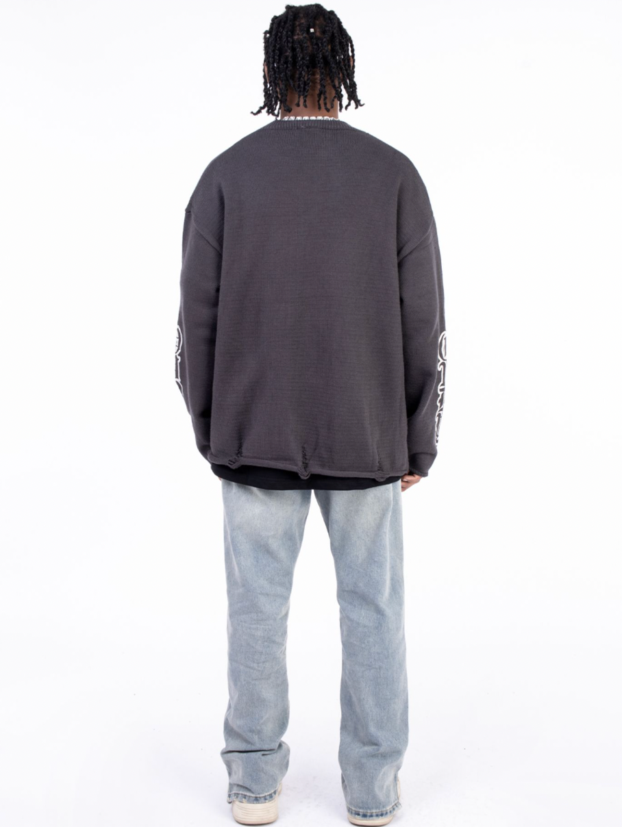 F3F Select Washed Gradient Leg Zipper Jeans