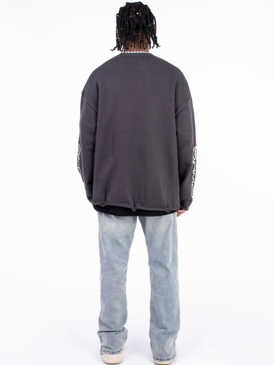 F3F Select Washed Gradient Leg Zipper Jeans