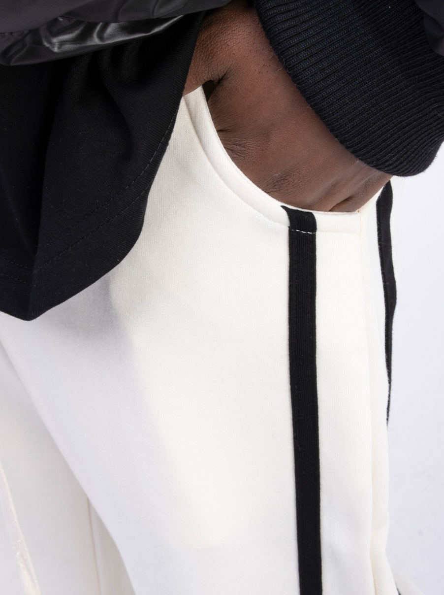 F3F Select Striped Color Stitching Wide Leg Sweatpants
