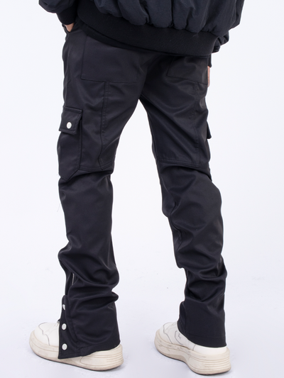 F3F Select Micro Flare Slim Fitting Buttoned Zipper Pants