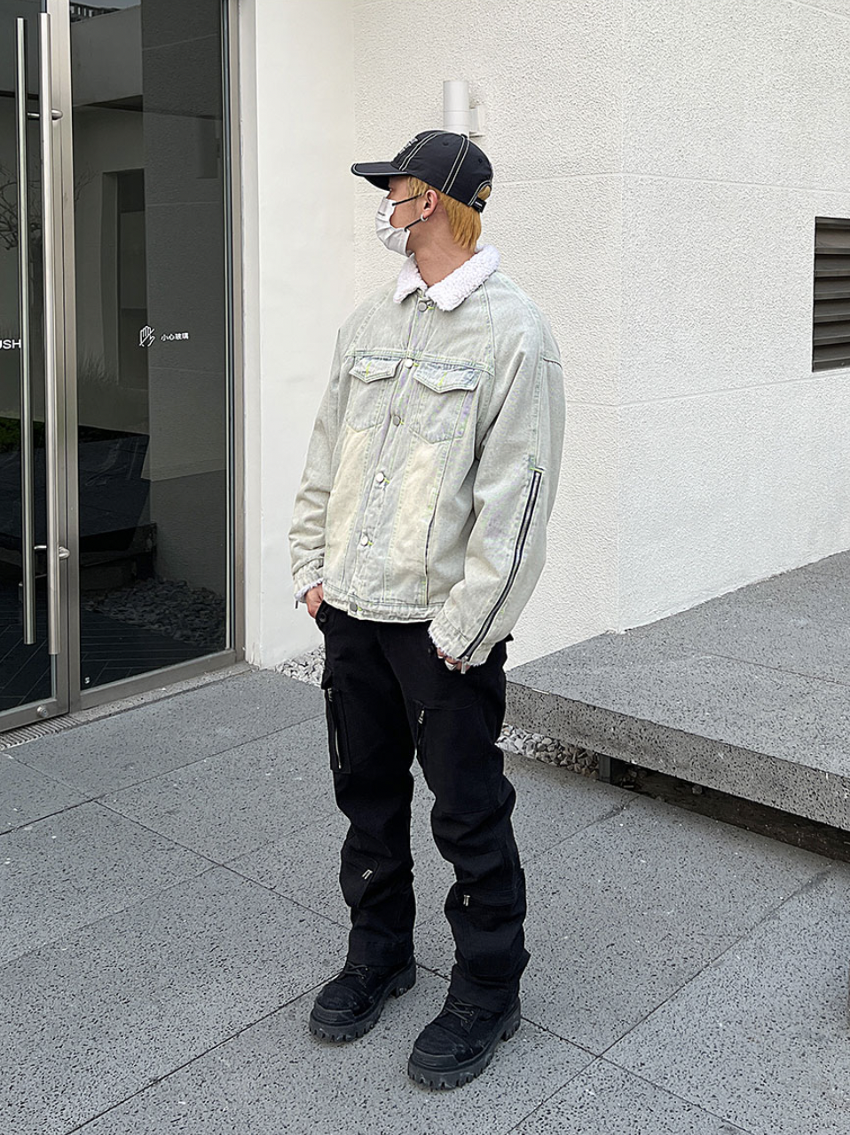 F3F Select Washed Old Lambswool Denim Jacket