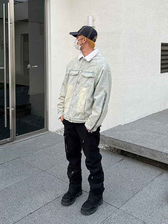 F3F Select Washed Old Lambswool Denim Jacket