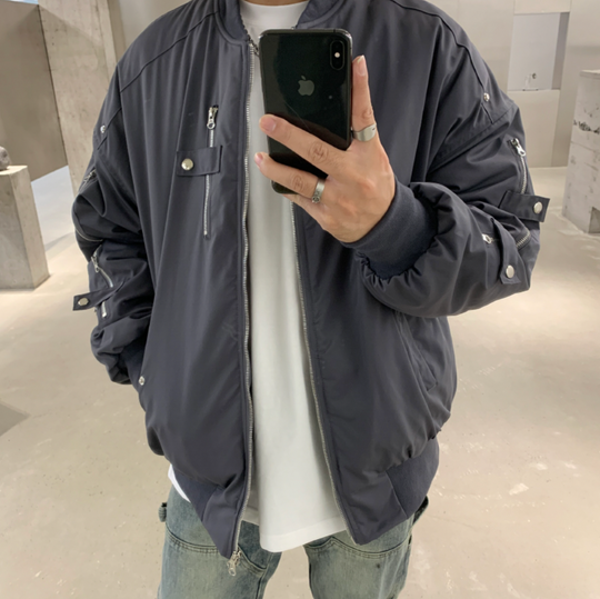 F3F Select Function Wind Air Force Baseball Jacket