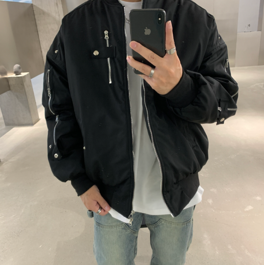 F3F Select Function Wind Air Force Baseball Jacket