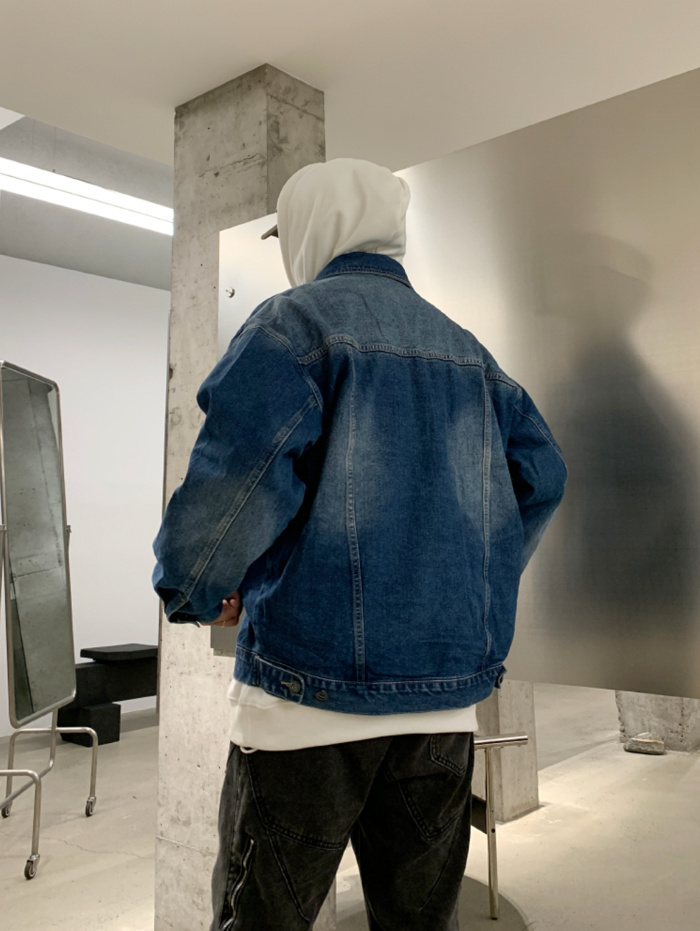 F3F Select Zipper Fake Pockets Workwear Denim Jacket