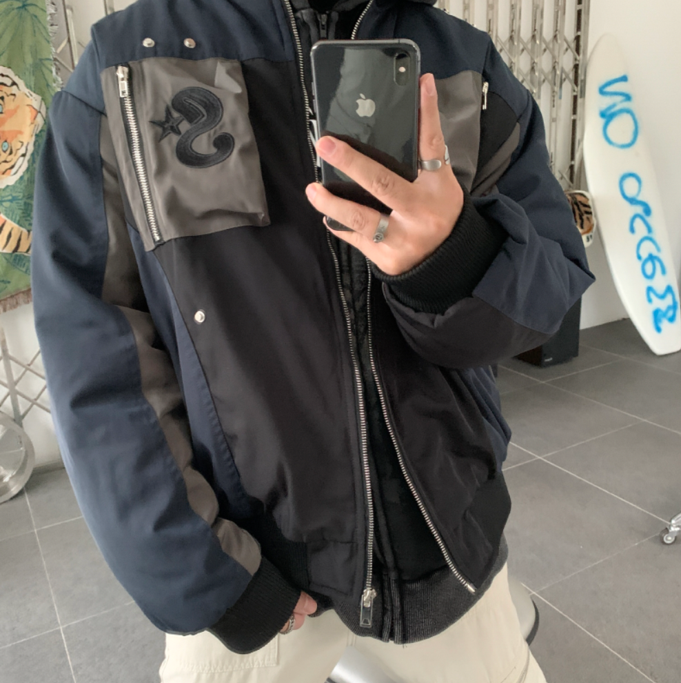 F3F Select Embroidered Baseball Bomber Jacket