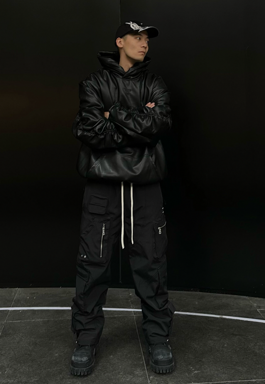 F2CE Nylon Pocket Zipper Function Pants