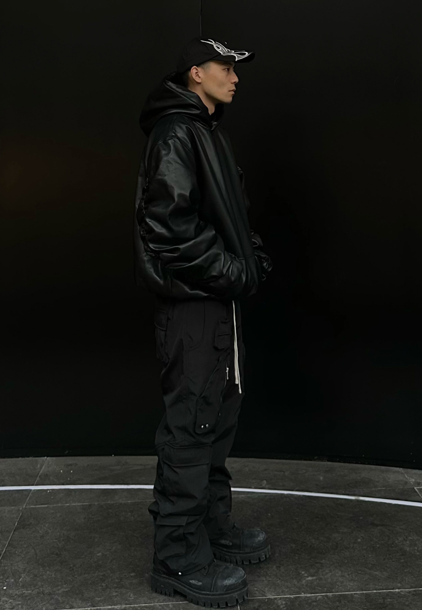 F2CE Nylon Pocket Zipper Function Pants