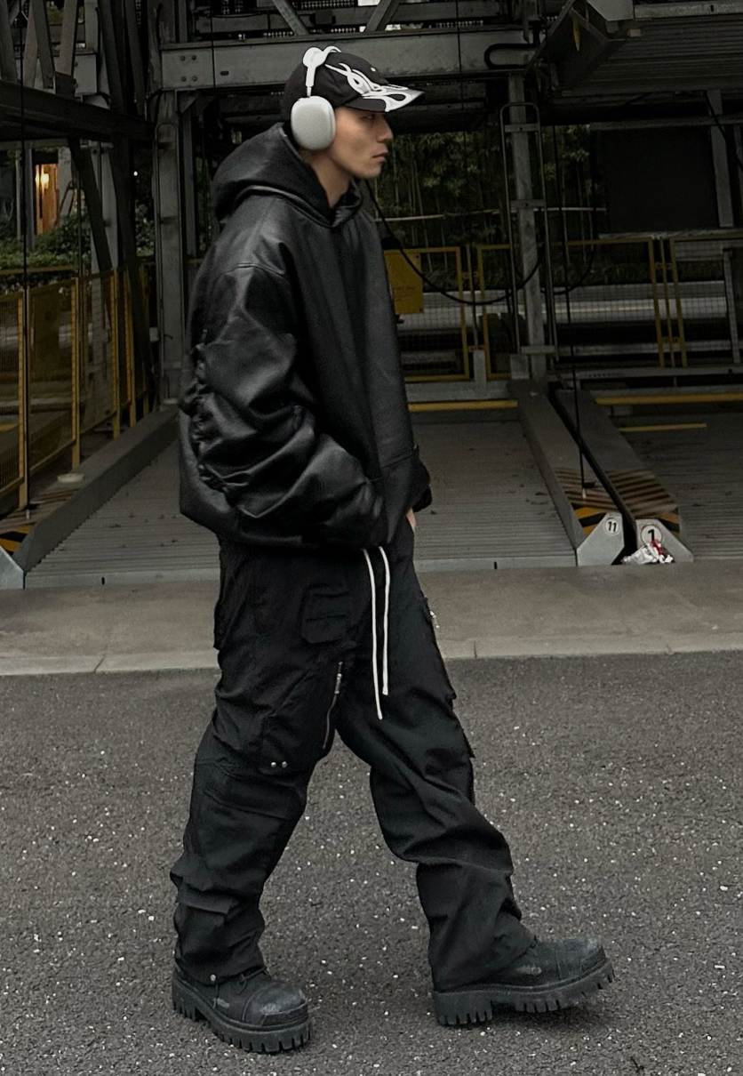 F2CE Nylon Pocket Zipper Function Pants