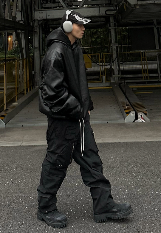 F2CE Nylon Pocket Zipper Function Pants