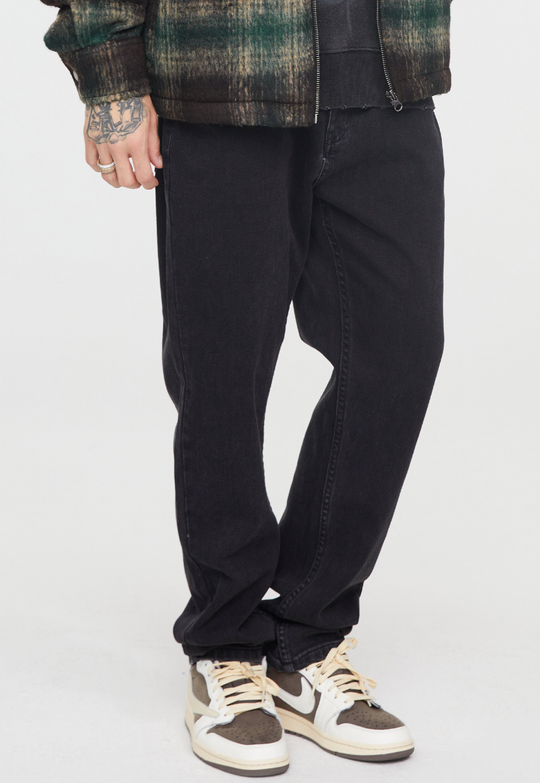 F2CE Washed Basic Straight Jeans