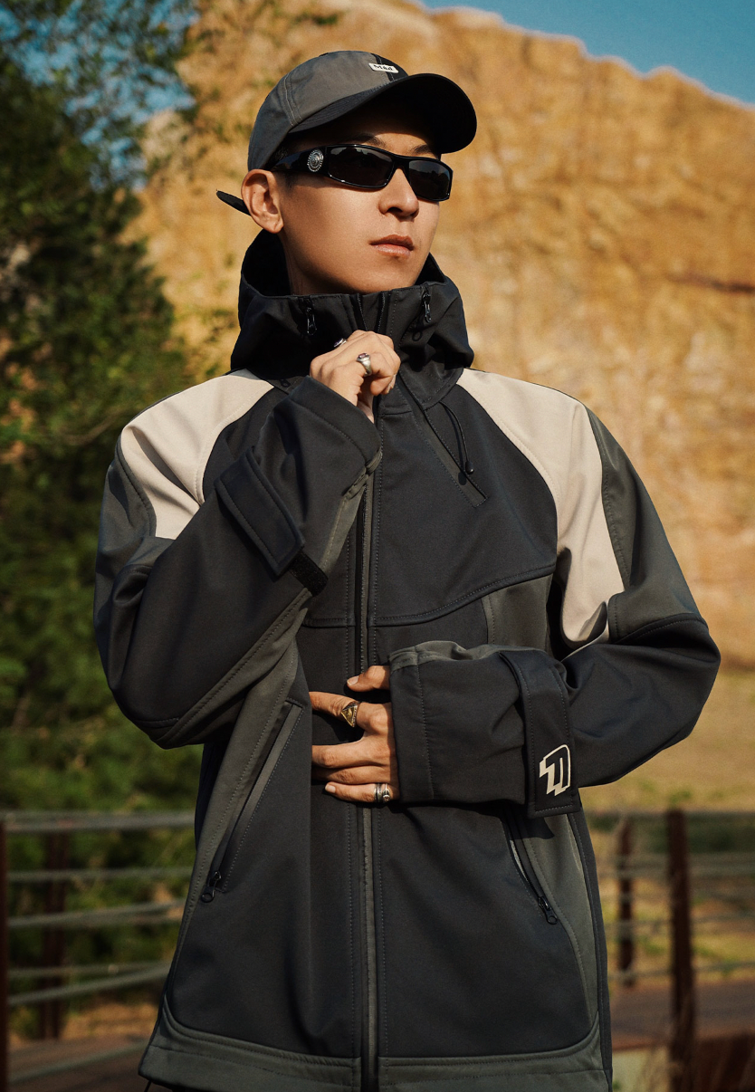 F2CE Waterproof Windproof Color Blocking Jacket
