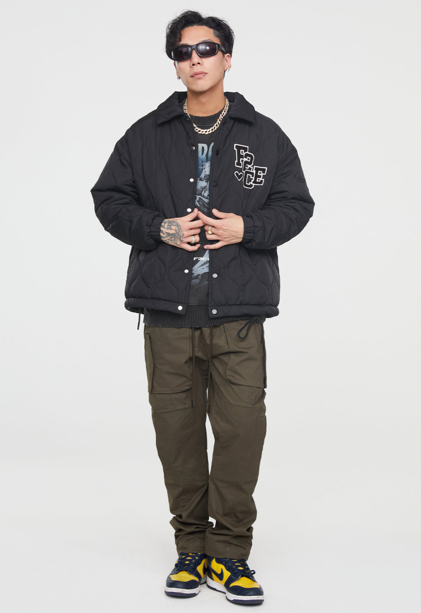 F2CE Gourd Pattern Embroidery Padding Jacket